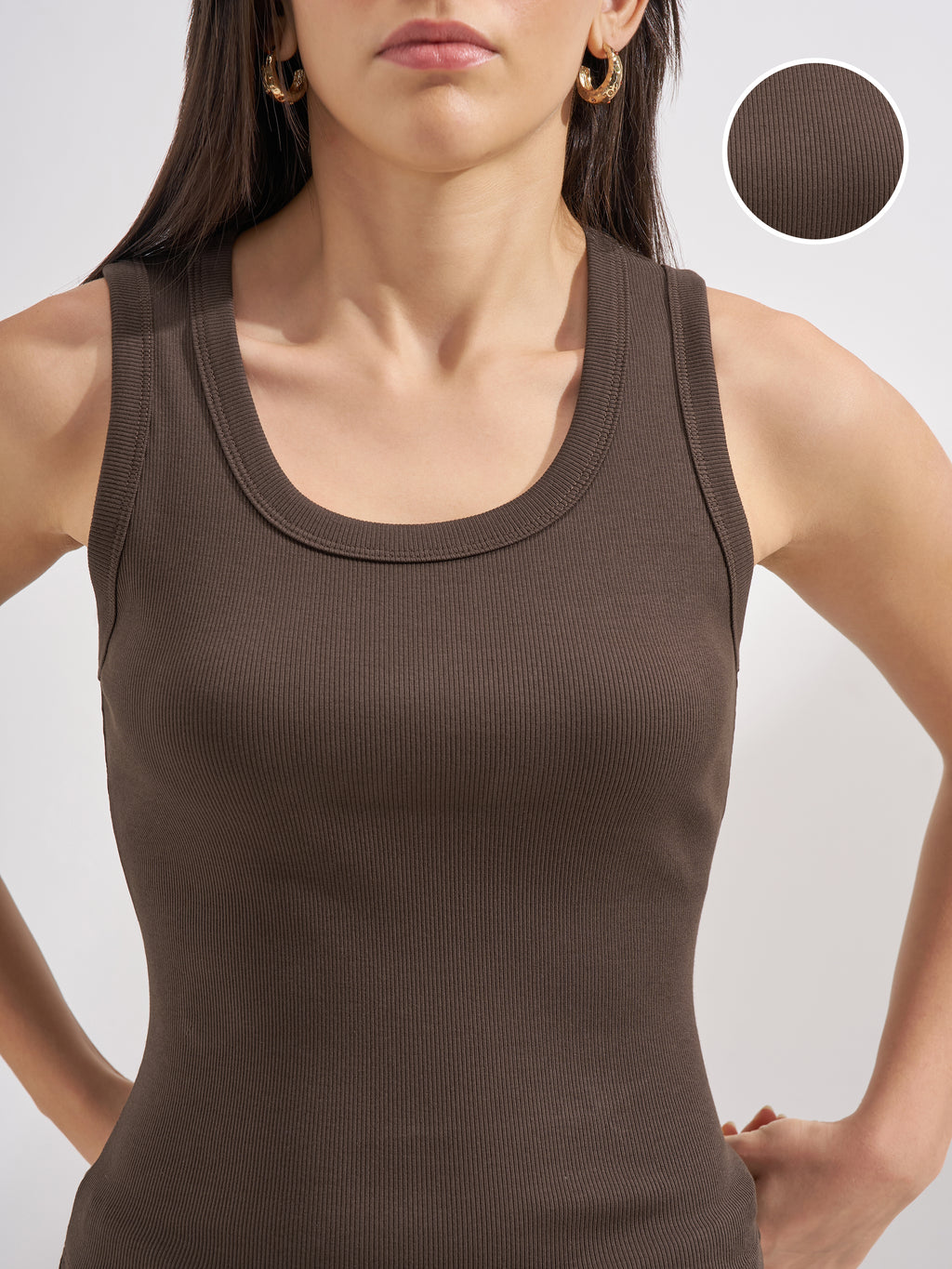 Tokyo Talkies Women Brown Solid Regular Top