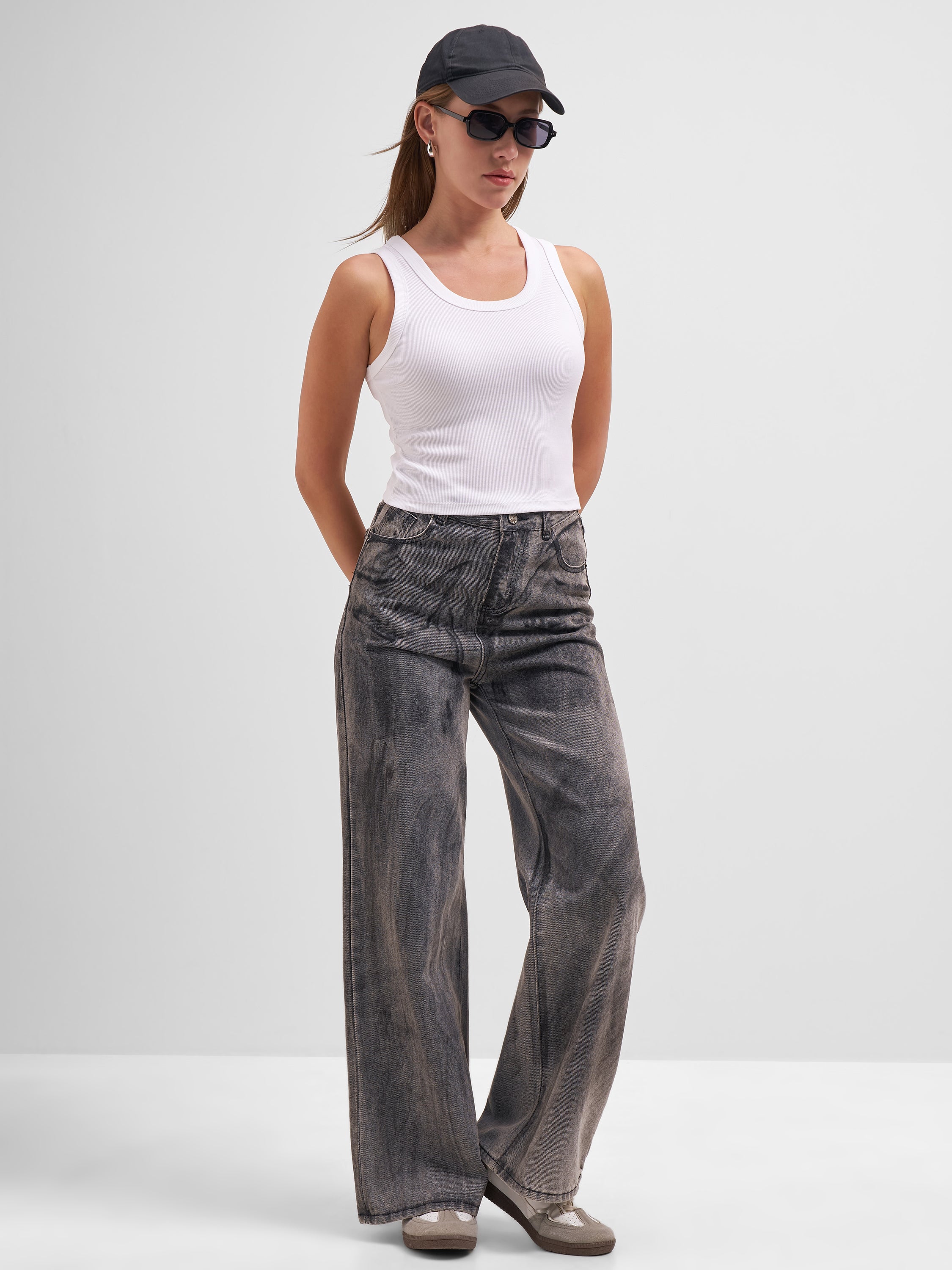 Tokyo Talkies Women White Solid Regular Top