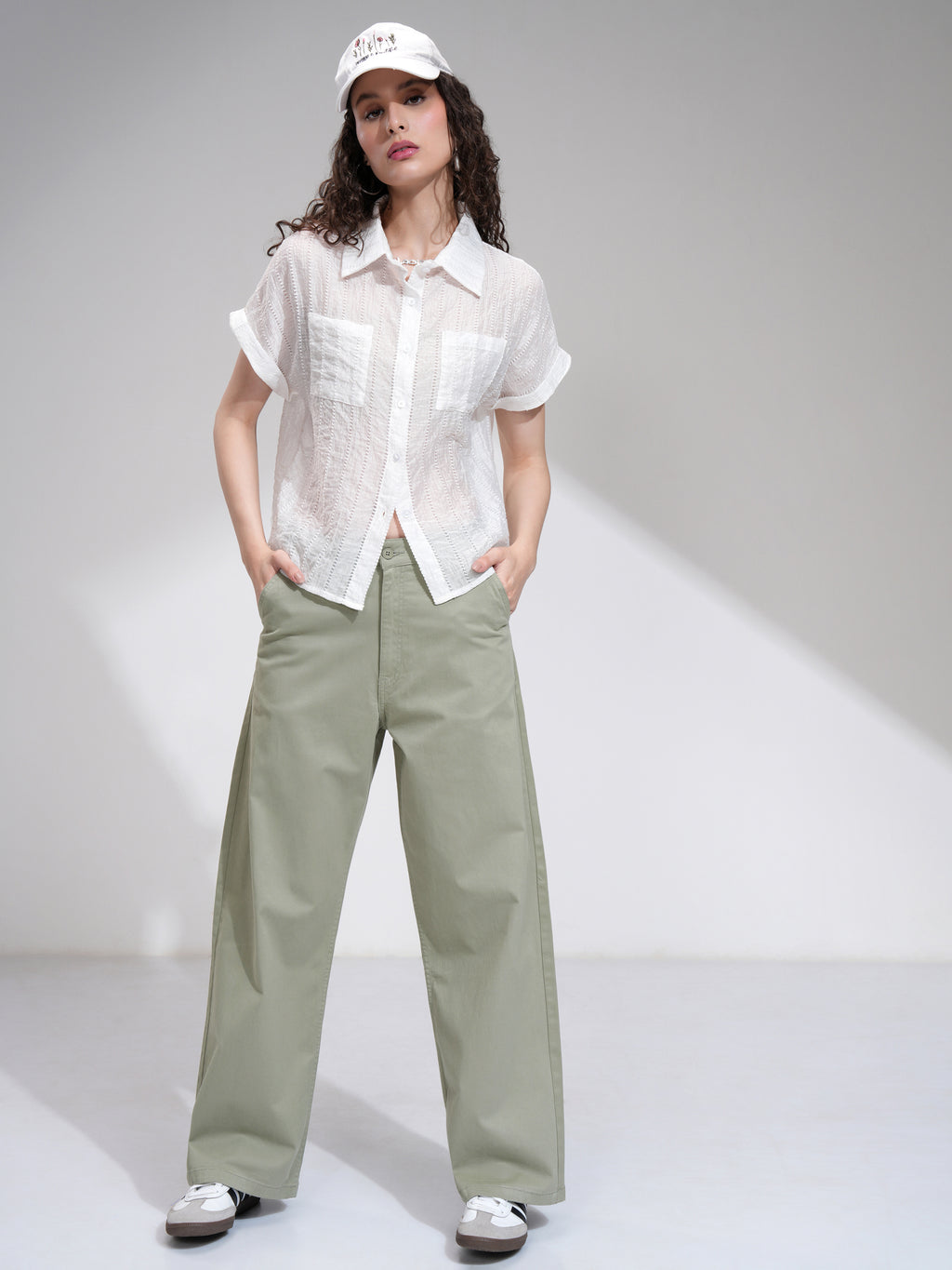 Tokyo Talkies Women Brown Solid Flared Casual Trouser - Brown - Image 2