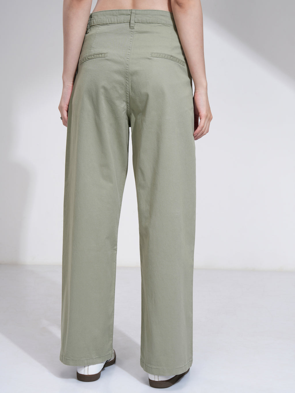Tokyo Talkies Women Brown Solid Flared Casual Trouser - Brown - Image 3