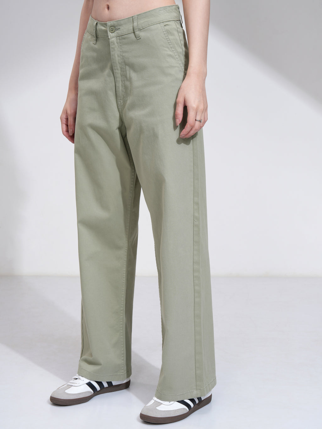 Tokyo Talkies Women Brown Solid Flared Casual Trouser - Brown - Image 4