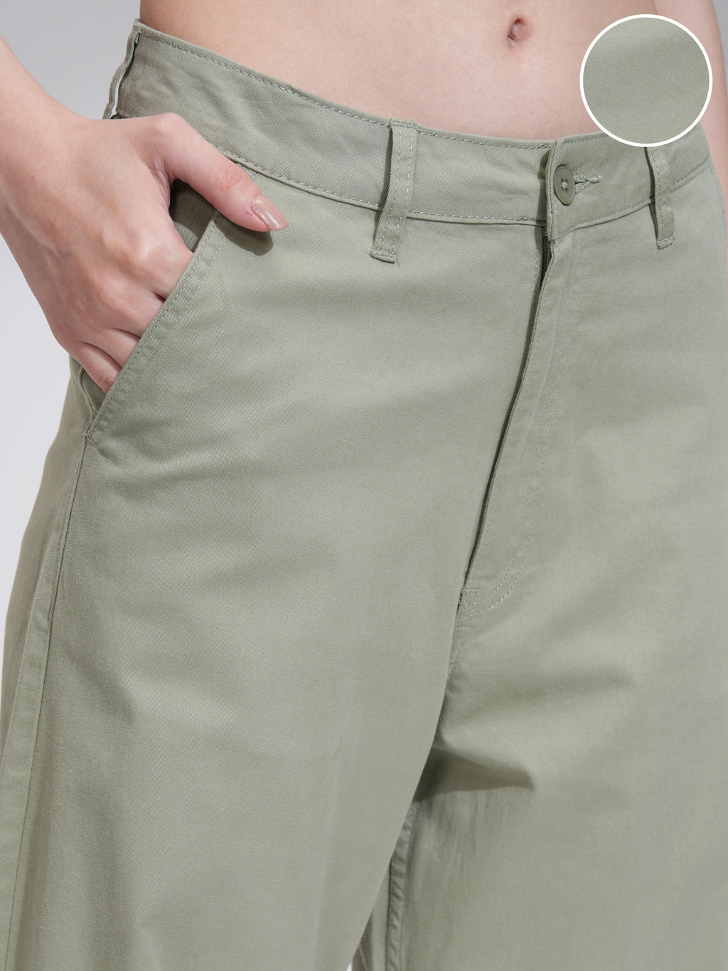Tokyo Talkies Women Brown Solid Flared Casual Trouser - Brown - Image 5