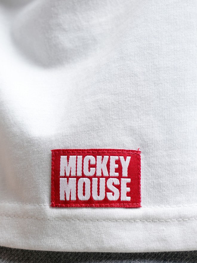 Disney By Tokyo Talkies Women White Mickey Mouse Printed Polo Collar T-Shirt - White - Image 7