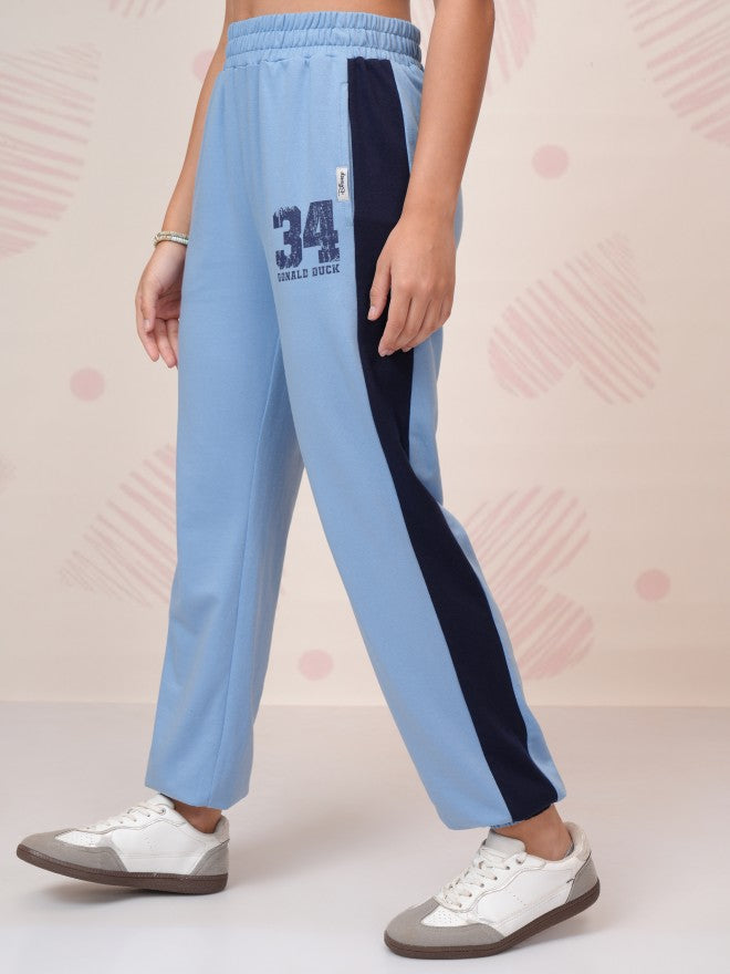 Disney By Tokyo Talkies Women Blue Donald Duck T-Shirt With Trouser - Blue - Image 8