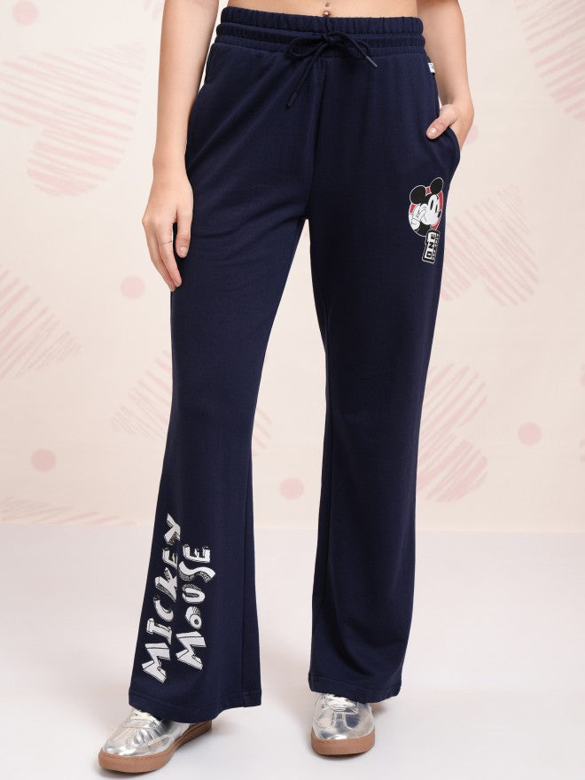 Disney By Tokyo Talkies Women Navy Blue Mickey Mouse T-shirt With Trouser - Navy Blue - Image 8