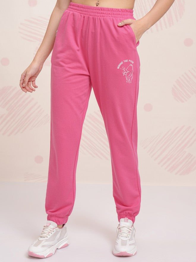 Disney By Tokyo Talkies Women White Winnie The Pooh T-shirt With Joggers - White - Image 7