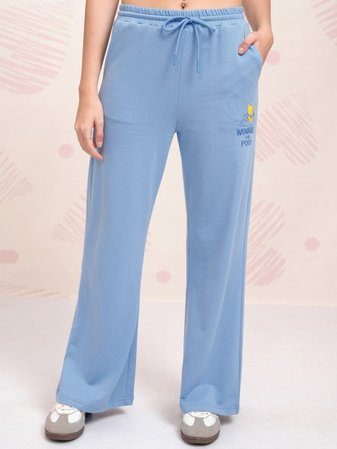 Disney By Tokyo Talkies Women Blue Winnie The Pooh T-shirt With Trouser - Blue - Image 6
