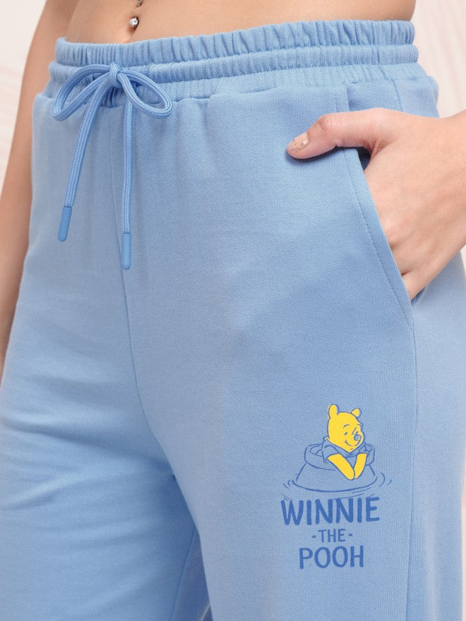 Disney By Tokyo Talkies Women Blue Winnie The Pooh T-shirt With Trouser - Blue - Image 7