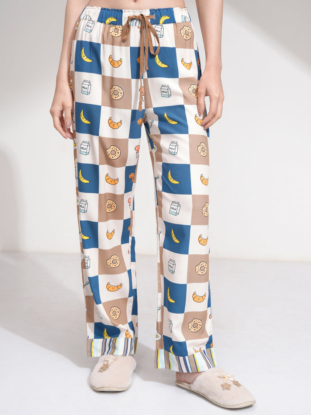 Disney By Tokyo Talkies Women Beige Mickey Mouse Shirt With Trouser - Beige - Image 7