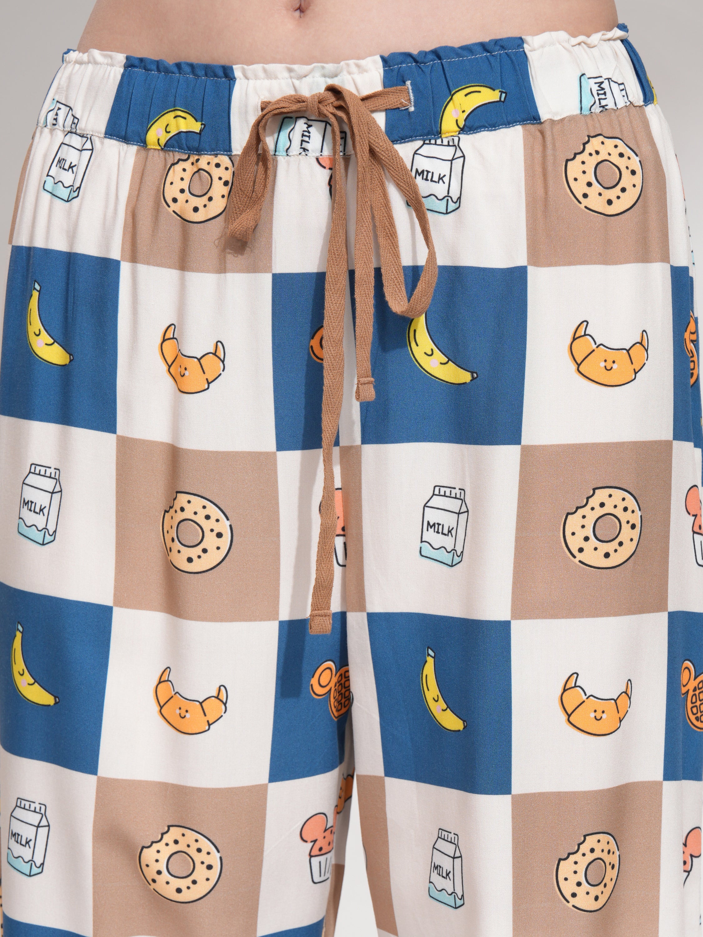 Disney By Tokyo Talkies Women Beige Mickey Mouse Shirt With Trouser - Beige - Image 8