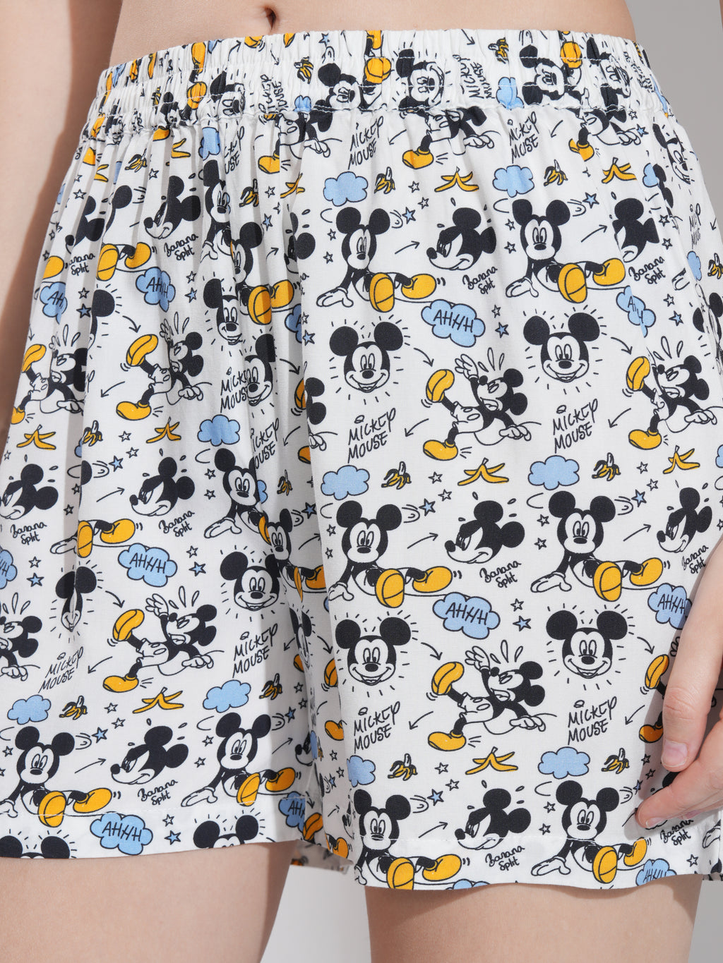 Disney By Tokyo Talkies Women Blue Mickey Mouse Top With Short - Blue - Image 8