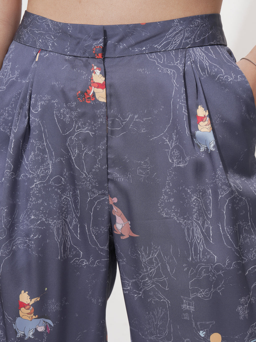Disney By Tokyo Talkies Women Navy Blue Winnie The Pooh Shirt With Trouser - Navy Blue - Image 8