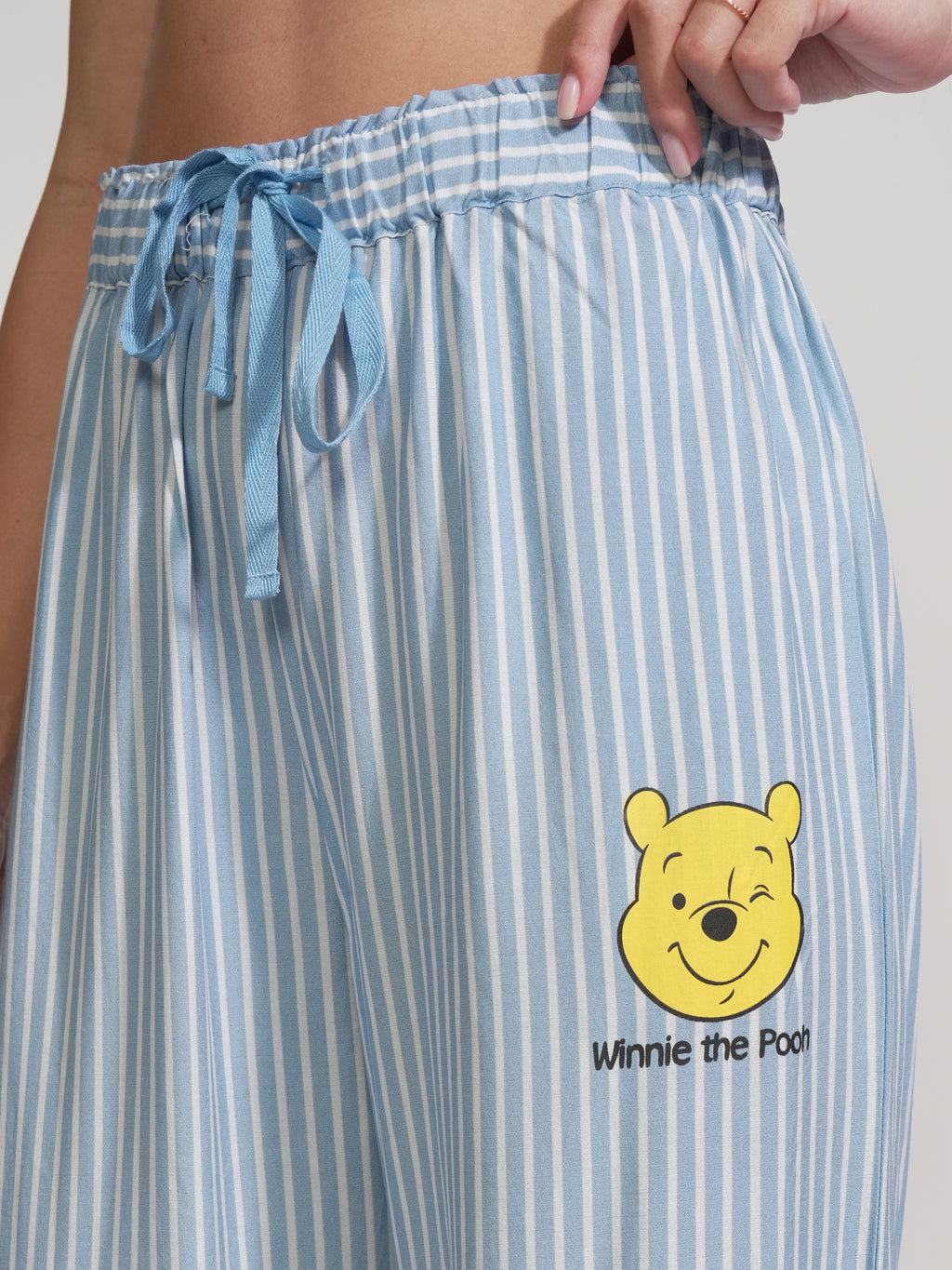 Disney By Tokyo Talkies Women Blue Winnie The Pooh Shirt With Trouser - Blue - Image 7