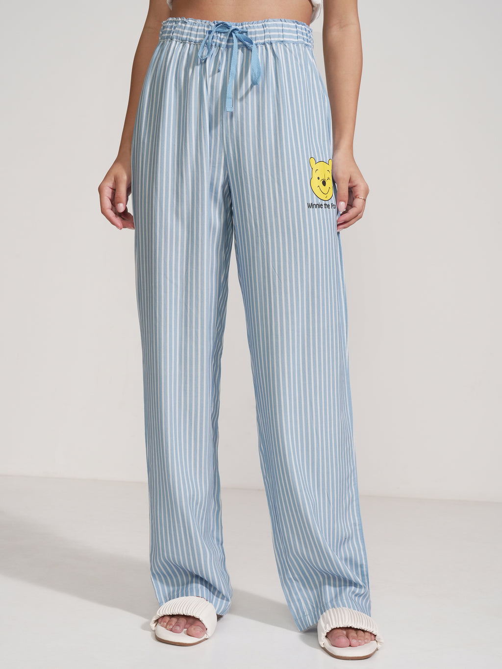 Disney By Tokyo Talkies Women Blue Winnie The Pooh Shirt With Trouser - Blue - Image 8