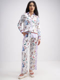 Disney By Tokyo Talkies Women Multi Disney Princess Shirt With Trouser Co-Ords - Multi - Image 1