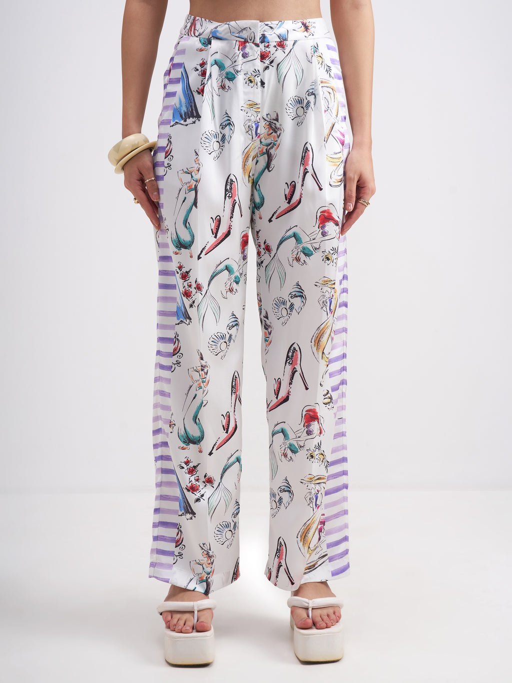 Disney By Tokyo Talkies Women Multi Disney Princess Shirt With Trouser Co-Ords - Multi - Image 6