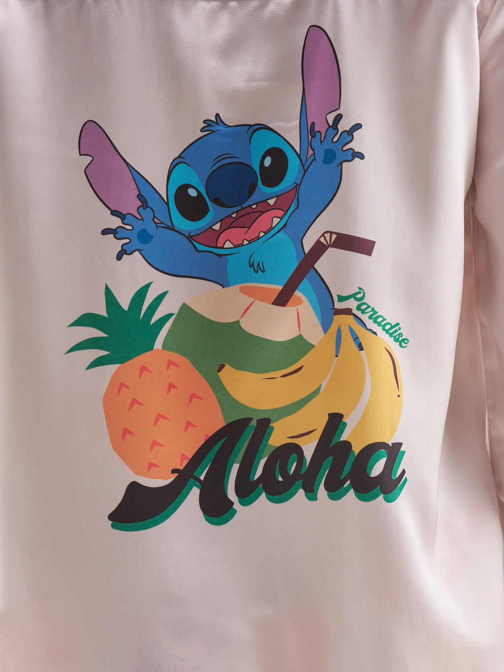 Disney By Tokyo Talkies Women Pink Stitch Shirt With Trouser Co-Ords - Pink - Image 6