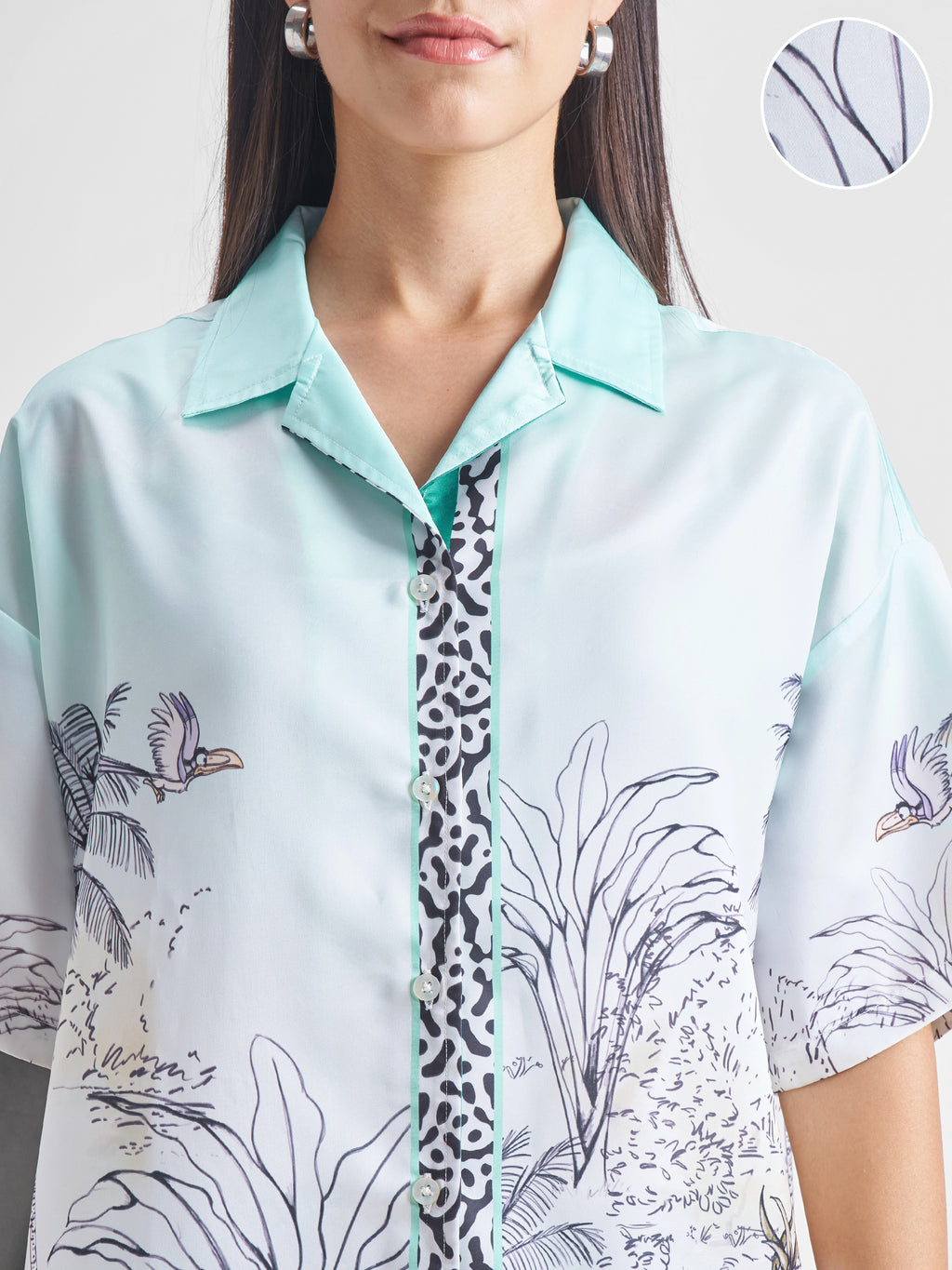 Disney By Tokyo Talkies Women Blue Lion King Shirt With Trouser - Blue - Image 5