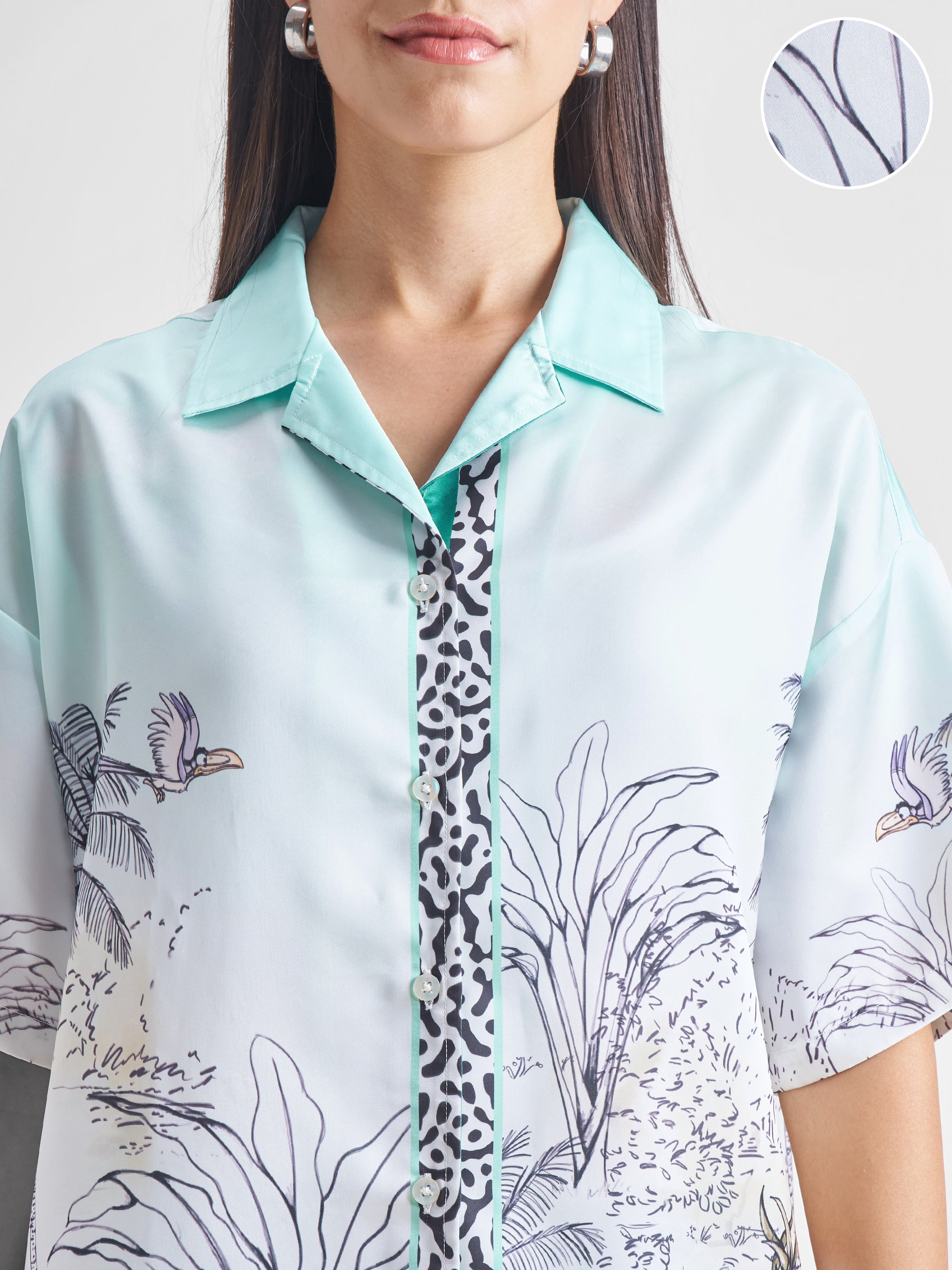 Disney By Tokyo Talkies Women Blue Lion King Shirt With Trouser - Blue - Image 5