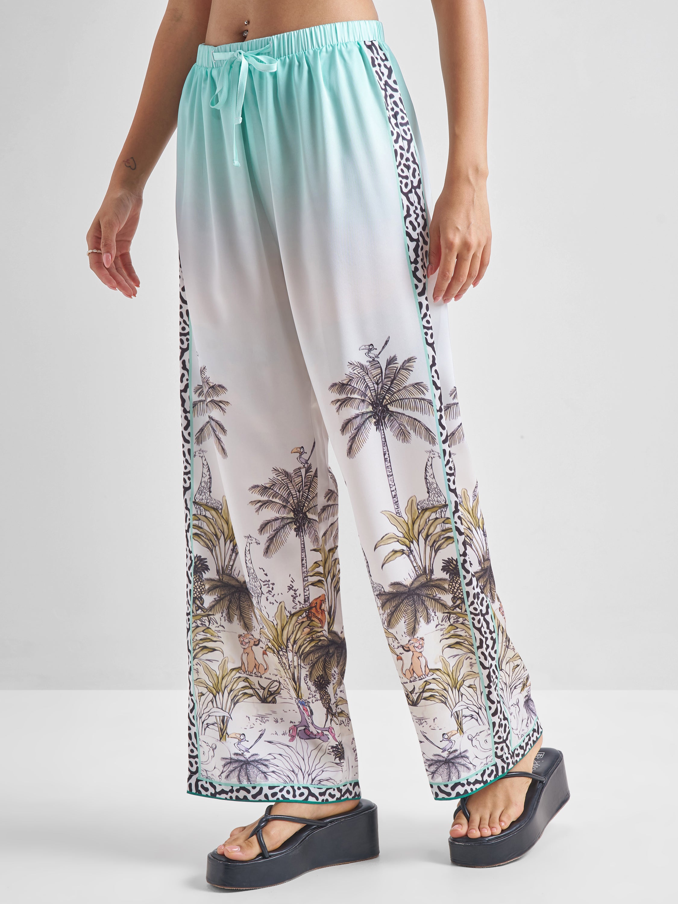 Disney By Tokyo Talkies Women Blue Lion King Shirt With Trouser - Blue - Image 6