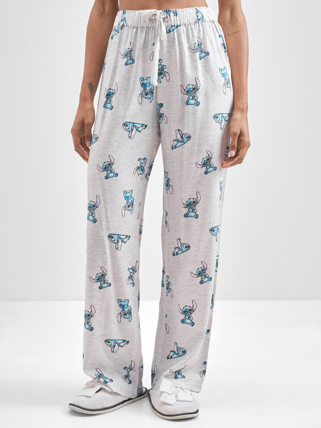 Disney By Tokyo Talkies Women Grey Stitch Shirt With Trouser Co-Ords - Grey - Image 6
