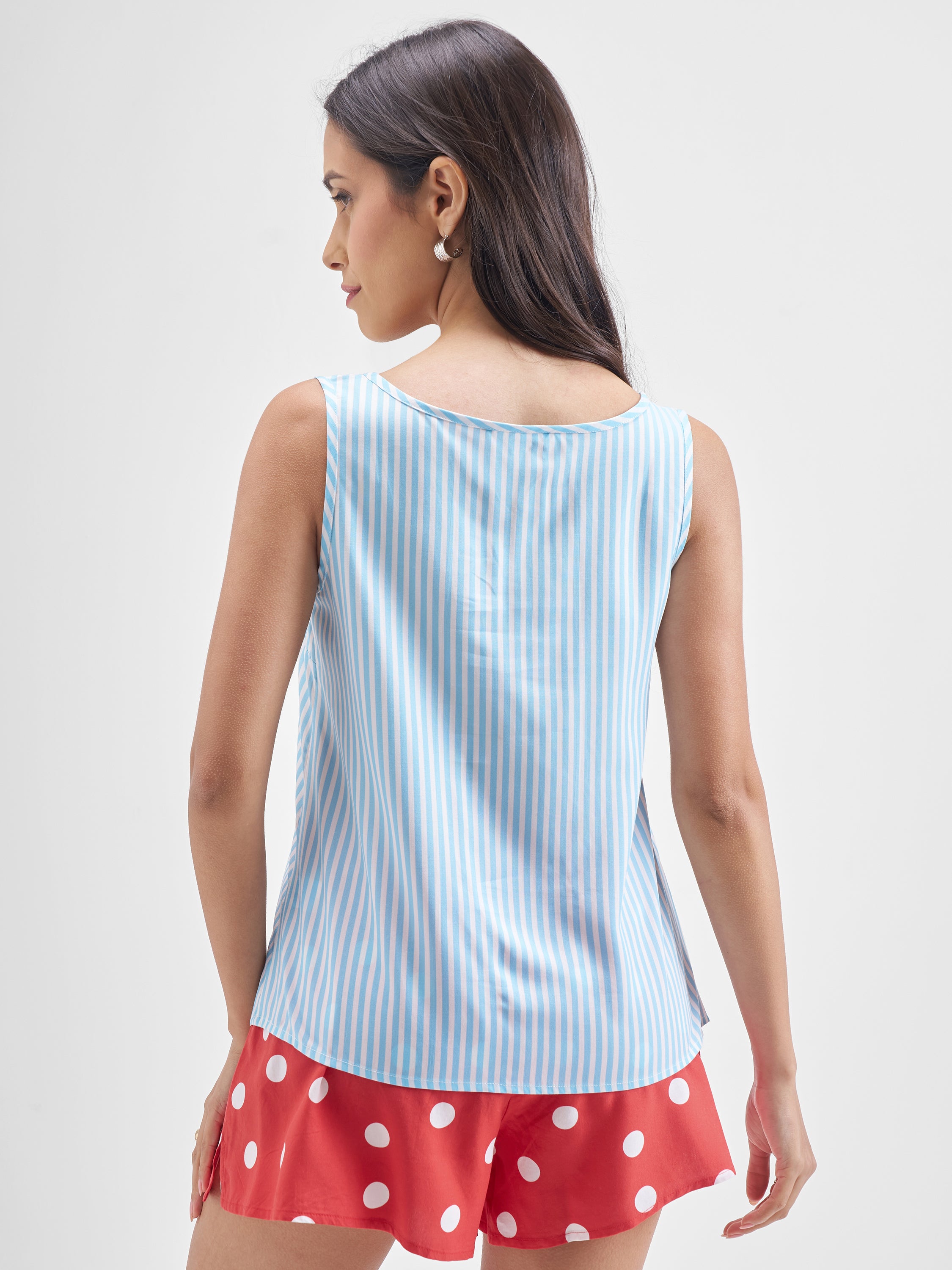 Disney By Tokyo Talkies Women White Minnie Mouse Shirt With Trouser Co-Ords - White - Image 3