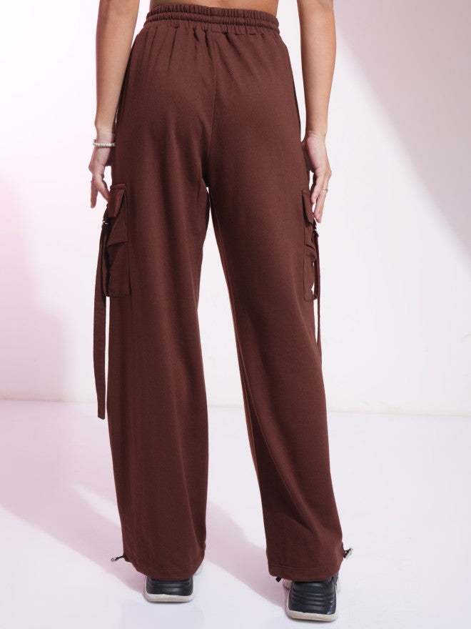 Disney By Tokyo Talkies Women Brown Lion King Printed Straight Fit Cargos - Brown - Image 3