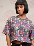 Disney By Tokyo Talkies Women Black Mickey Mouse Printed Round Neck T-Shirt - Black - Image 1