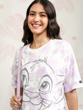 Disney By Tokyo Talkies Women Lavender Lion King Printed Round Neck T-Shirt - Lavender - Image 1