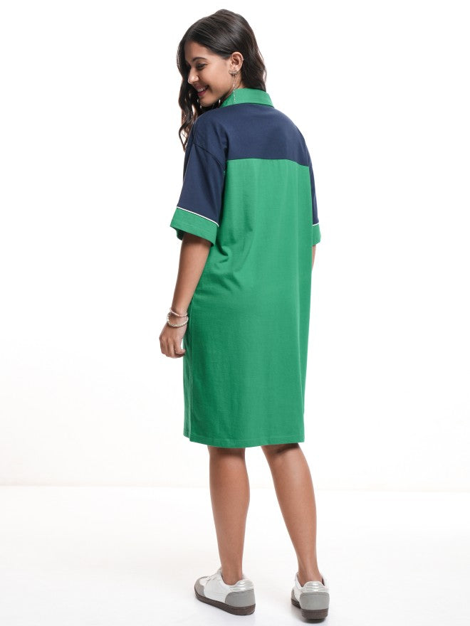 Disney By Tokyo Talkies Women Navy Blue Donald Duck Printed T-Shirt Dress - Navy Blue - Image 3