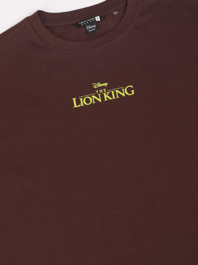 Disney By Tokyo Talkies Women Brown Lion King Printed Round Neck T-Shirt - Brown - Image 9