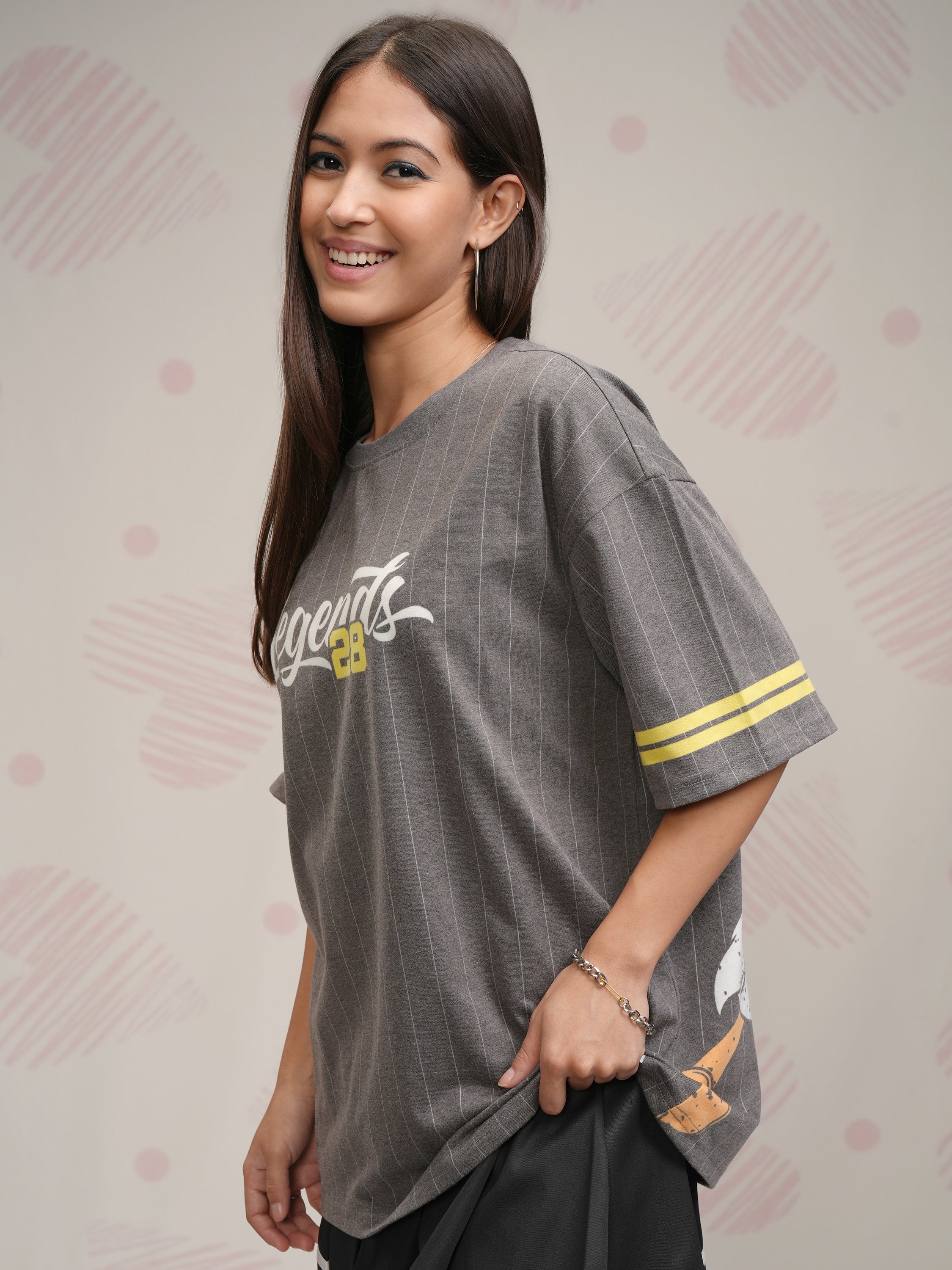 Disney By Tokyo Talkies Women Grey Donald Duck Printed Round Neck T-Shirt - Grey - Image 4