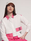Disney By Tokyo Talkies Women White Mickey And Friends Printed Casual Shirt - White - Image 1