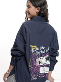 Disney By Tokyo Talkies Women Navy Blue Mickey Mouse Printed Casual Shirt - Navy Blue - Image 1