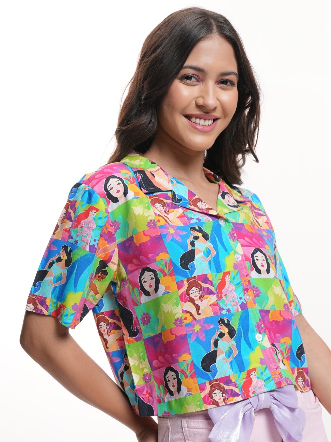 Disney By Tokyo Talkies Women Multi Disney Princess Printed Casual Shirt - Multi - Image 6