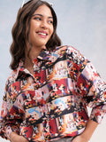 Disney By Tokyo Talkies Women Multi Mickey And Friends Printed Casual Shirt - Multi - Image 1