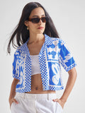 Disney By Tokyo Talkies Women White Mickey Mouse Printed Casual Shirt - White - Image 1