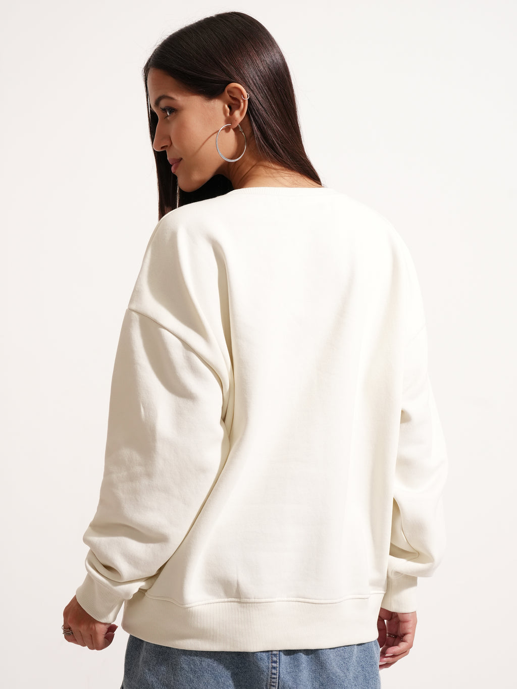 Disney By Tokyo Talkies Women White Inside Out Printed Pullover Round Neck Sweatshirt - White - Image 3