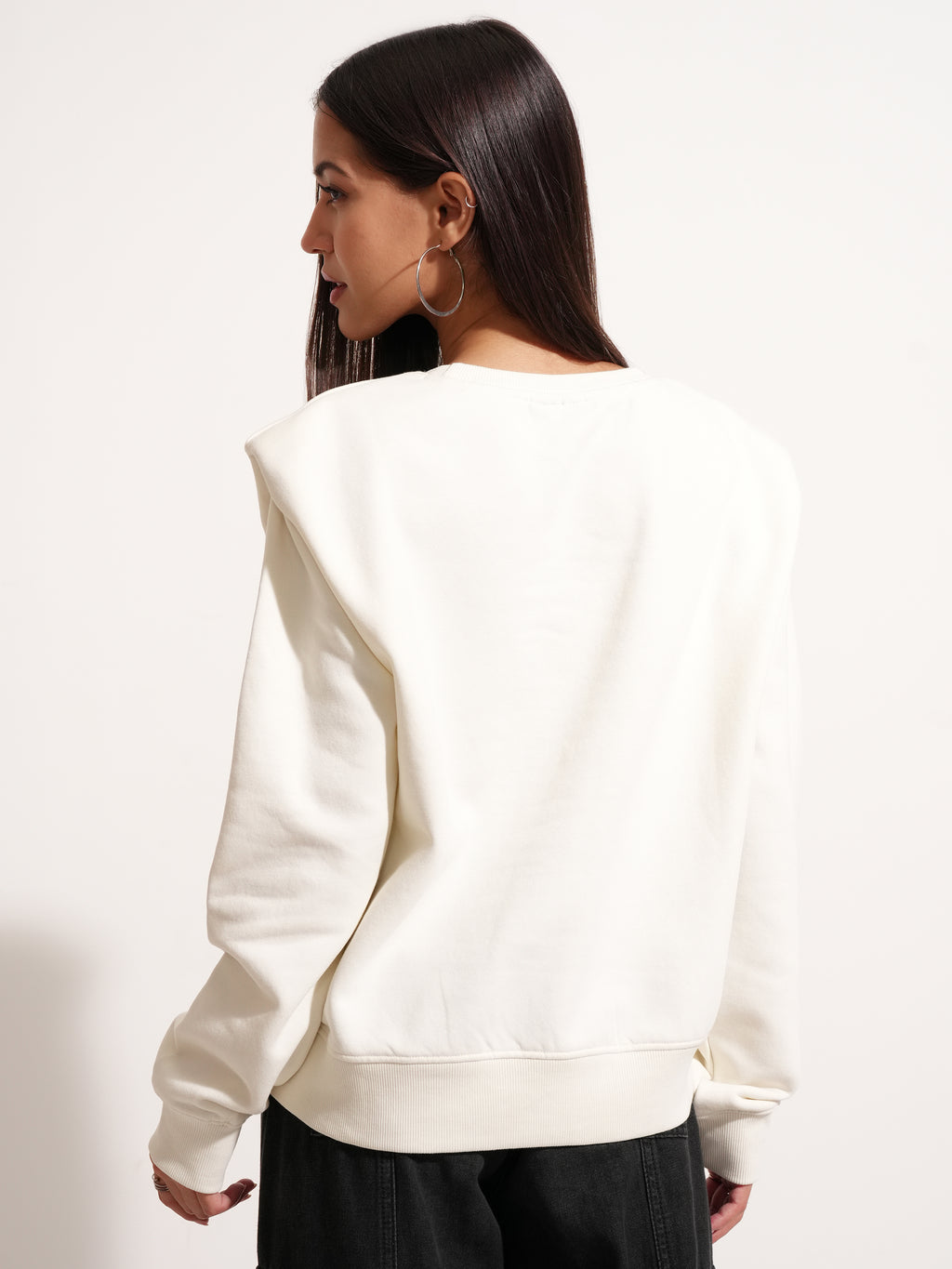 Disney By Tokyo Talkies Women White Bambi Printed Pullover Round Neck Sweatshirt - White - Image 3