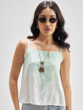 Disney By Tokyo Talkies Women Green Mickey Mouse Printed Regular Top - Green - Image 1