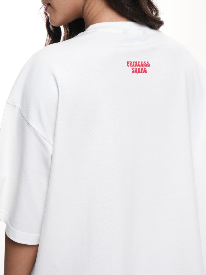 Disney By Tokyo Talkies Women White Disney Princess Printed Round Neck T-Shirt - White - Image 7