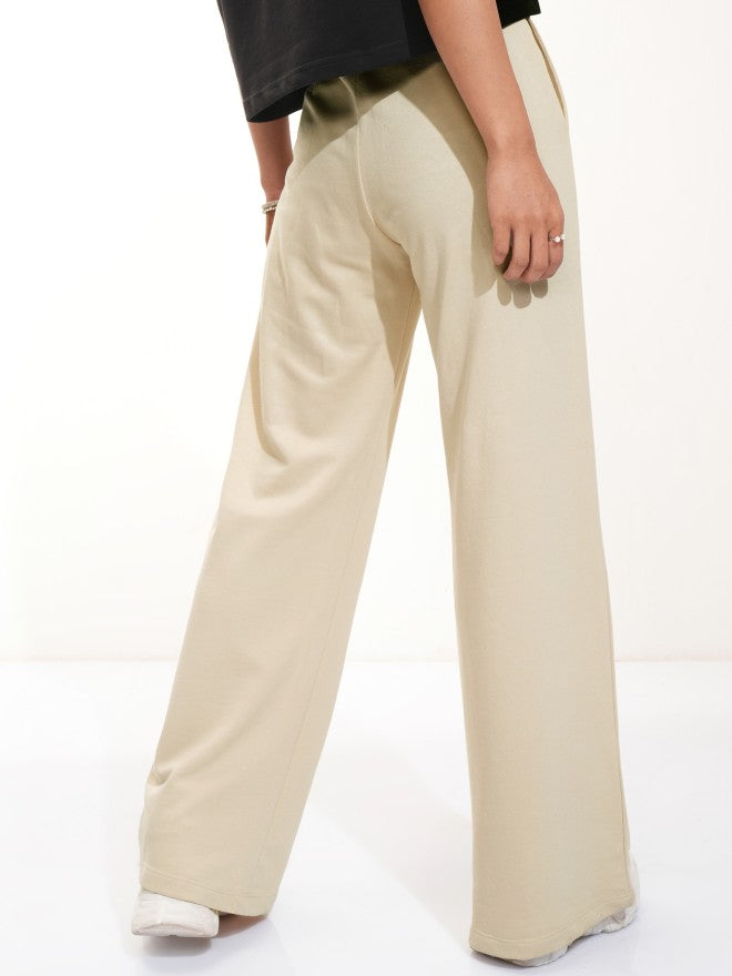 Disney By Tokyo Talkies Women Beige Minnie Mouse Straight Fit Track Pant - Beige - Image 3