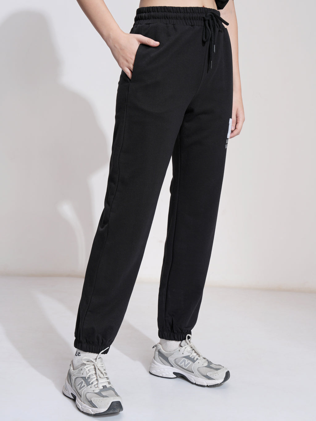 Disney By Tokyo Talkies Women Black Mickey Mouse Tapered Fit Track Pant - Black - Image 6