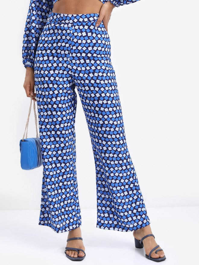Tokyo Talkies Women Navy Top With Trouser Co-Ords - Navy Blue - Image 6