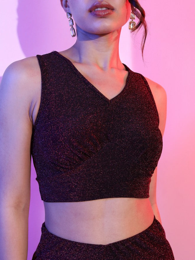 Tokyo Talkies Women Pink Top With Trouser - Pink - Image 5