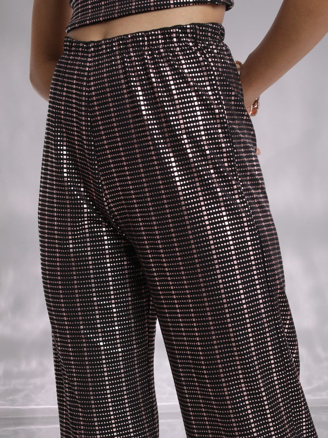 Tokyo Talkies Women Black Top With Trouser - Black - Image 6