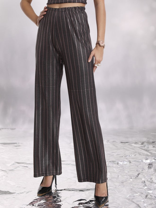 Tokyo Talkies Women Black Top With Trouser - Black - Image 7