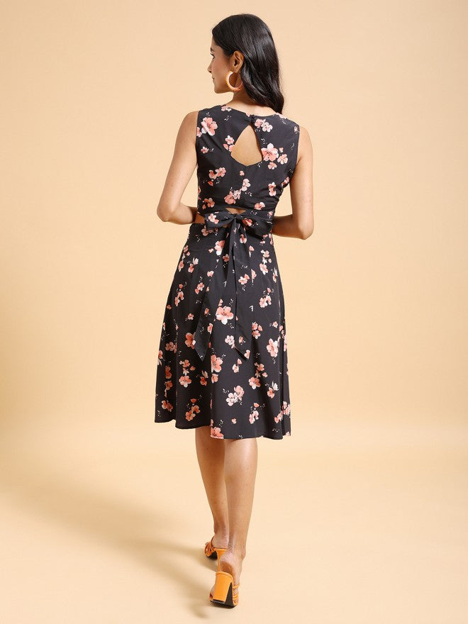 Tokyo Talkies Women Black/Pink Top With Skirt Co-Ords - Black - Image 3