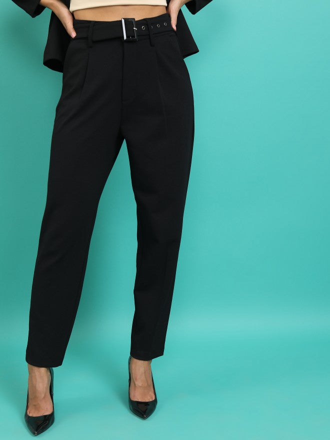 Tokyo Talkies Women Black Blazer With Trouser - Black - Image 7