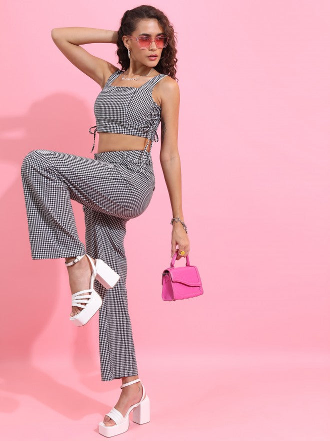 Tokyo Talkies Women Black Top With Trouser - Black - Image 1